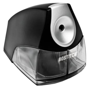 Stanley-Bostitch® Black/Silver Personal Electric Pencil Sharpener