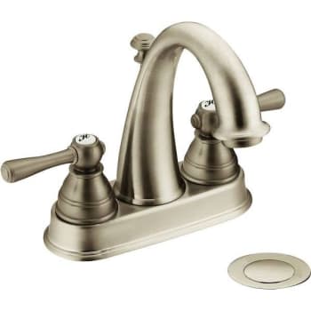 Image for Moen® Kingsley™ Bath Faucet, Two Handle With Pop-Up, High Arc Spout, BN from HD Supply
