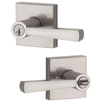 Image for Baldwin Prestige Spyglass Entry Lever With SmartKey In SatIn Nickel from HD Supply