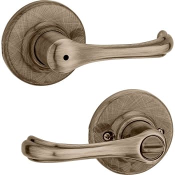 Image for Kwikset Series Dorian Privacy Lever In Antique Brass from HD Supply
