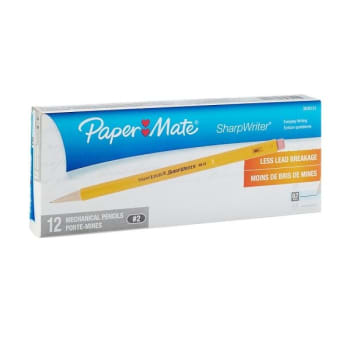 Image for Paper Mate® SharpWriter 0.7 mm Yellow Barrel Mechanical Pencil Package Of 12 from HD Supply