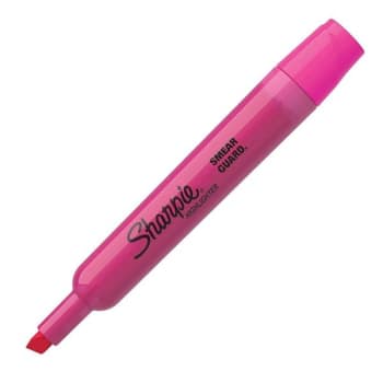 Sharpie® Accent® Fluorescent Pink Chisel-Tip Highlighter, Package Of 12