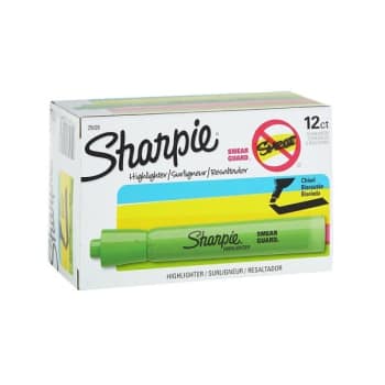 Image for Sharpie® Accent® Fluorescent Green Chisel-Tip Highlighter, Package Of 12 from HD Supply