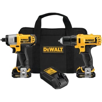 Image for Dewalt 3/8 In 12 Volt Max Cordless Li-Ion Impact Drill/drive Combo Kit from HD Supply