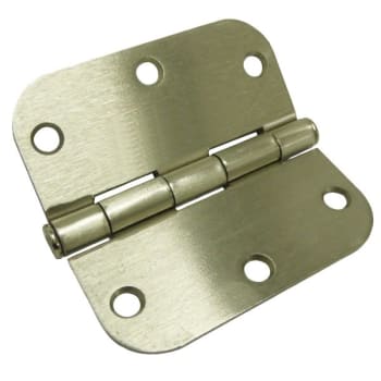 Image for Strybuc 2.2 Mm Satin Nickel Door Hinge 3-1/2" X 3-1/2" X 5/8" R Pack Of 15 from HD Supply