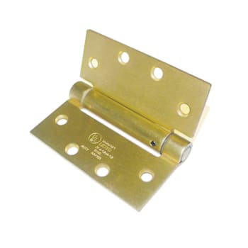Image for Strybuc 3.4 Mm Satin Brass Spring Door Hinge 4-1/2" X 4-1/2" Pack Of 5 from HD Supply
