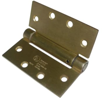 Image for Strybuc 3.4 Mm Satin Brass Spring Door Hinge 4-1/2" X 4-1/2" Pack Of 5 from HD Supply