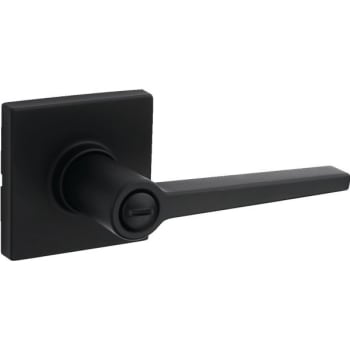 Kwikset Daylon Bed/bath Lever With Square Trim In Iron Black