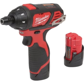 Image for Milwaukee 1/4 in 12 Volt M12 Li-Ion Cordless Screwdriver Kit from HD Supply