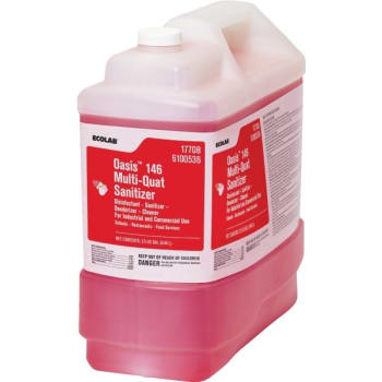 Ecolab® Oasis 146 Multi-Quat Sanitizer, 2.5 Gallon