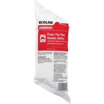 Image for Ecolab® Stainblaster Power Pak Plus Reclaim White 1.2LB, Case Of 12 from HD Supply