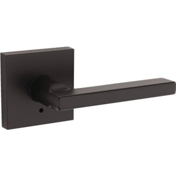 Image for Kwikset Halifax Matte Black Universal Push-Button Lock Privacy Door Lever from HD Supply