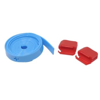 Image for Crest Healthcare Cleangrip Plastic Anti-Ligature Tether, 6 Ft Blue Cord With 2 Red Adapters from HD Supply