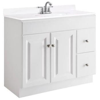 Image for Design House® Wyndham 36 In. W X 18 In. D Unassembled Vanity Cabinet Only, White from HD Supply