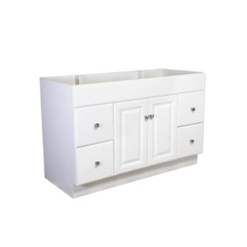 Design House® Wyndham 48 In. W x 21 In. D Unassembled Vanity Cabinet Only, White