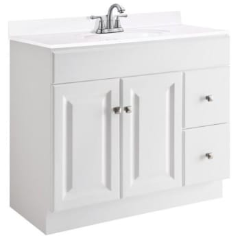 Design House® Wyndham 36 In. W X 21 In. D Unassembled Vanity Cabinet Only, White