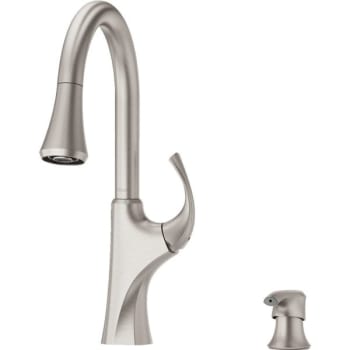 Image for Pfister Miri 1-Handle Pull-Down Kitchen Faucet In Spot Defense Stainless Steel from HD Supply