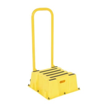 Image for Vestil Step Poly Nestable 1 Step Yellow With Handrails Port from HD Supply