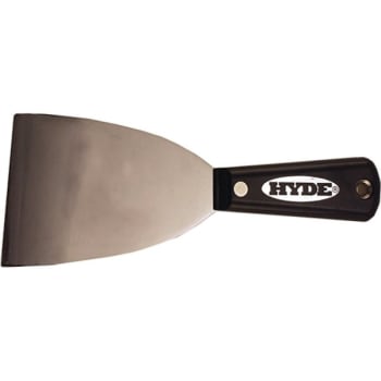 Hyde 02400 3" Black And Silver Stiff Chisel Scraper, Case Of 5