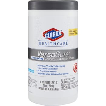 Clorox® Versasure Clear Disinfectant Alcohol Free Wipes Case Of 6