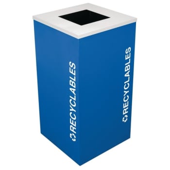 Image for Kaleidoscope 24 Gallon Square Modular Recycling Receptacle Rc-Kdsq-R Ryx from HD Supply