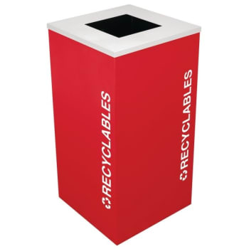 Image for Kaleidoscope 24 Gallon Square Modular Recycling Receptacle Rc-Kdsq-R Rbx from HD Supply