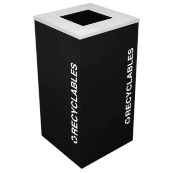 Image for Kaleidoscope 24 Gallon Square Modular Recycling Receptacle Rc-Kdsq-R Blx from HD Supply