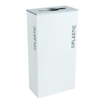 Image for Kaleidoscope Black Tie Series 17 Gallon Recycling Receptacle Rc-Kd17-Pl Bt-Wht from HD Supply