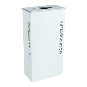Image for Kaleidoscope Black Tie Series 17 Gallon Recycling Receptacle Rc-Kd17-C Bt-Wht from HD Supply