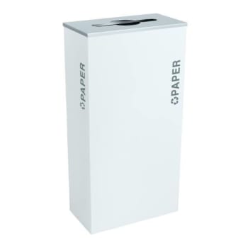 Image for Kaleidoscope Black Tie Series 17 Gallon Recycling Receptacle Rc-kd17-p Bt-wht from HD Supply