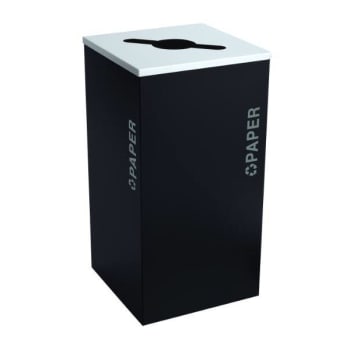 Image for Kaleidoscope Black Tie Series 24 Gallon Square Receptacle Rc-kdsq-p Bt-pbg from HD Supply