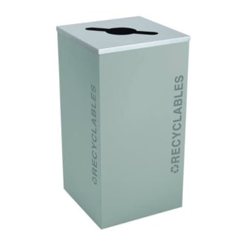 Image for Kaleidoscope Black Tie Series 24 Gallon Square Receptacle Rc-Kdsq-R Bt-Hmg from HD Supply