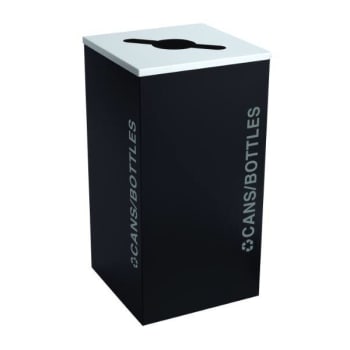 Image for Kaleidoscope Black Tie Series 24 Gallon Square Receptacle Rc-Kdsq-C Bt-Pbg from HD Supply