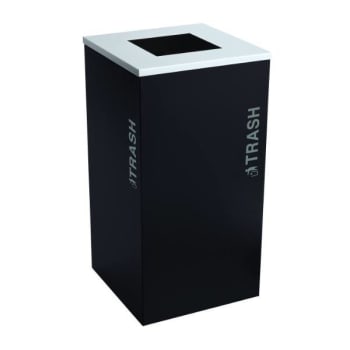 Image for Kaleidoscope Black Tie Series 24 Gallon Square Trash Receptacle Rc-Kdsq-T Bt-Pbg from HD Supply