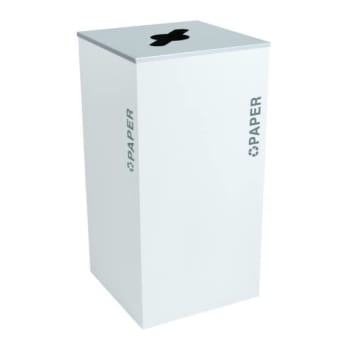 Image for Kaleidoscope Black Tie Series 36 Gallon Recycling Receptacle Rc-Kd36-P Bt-Wht from HD Supply