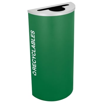 Image for Kaleidoscope Half Round Recycling Receptacle Rc-Kdhr-R Egx from HD Supply