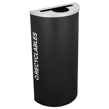 Image for Kaleidoscope Half Round Recycling Receptacle Rc-kdhr-r Blx from HD Supply