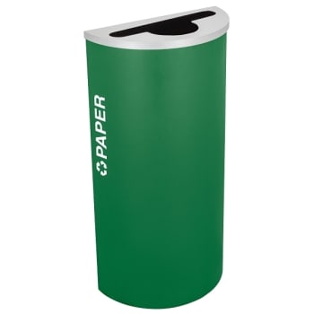 Image for Kaleidoscope Half Round Recycling Receptacle Rc-Kdhr-P Egx from HD Supply