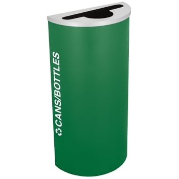Image for Kaleidoscope Half Round Recycling Receptacle Rc-kdhr-c Egx from HD Supply