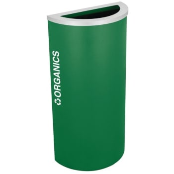 Image for Kaleidoscope Half Round Recycling Receptacle Rc-Kdhr-O Egx from HD Supply
