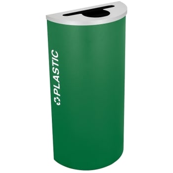 Image for Kaleidoscope Half Round Recycling Receptacle Rc-Kdhr-Pl Egx from HD Supply