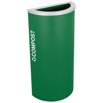 Image for Kaleidoscope Half Round Recycling Receptacle Rc-kdhr-cmpst Egx from HD Supply