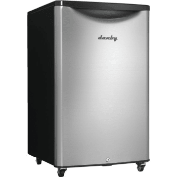 Image for Danby 4.4 Cu Ft Stainless Steel Outdoor Compact Refrigerator w/ Caster Wheels from HD Supply