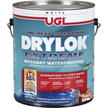 UGL 1 Gallon Drylok Extreme Masonry Waterproofer, White, Case Of 2