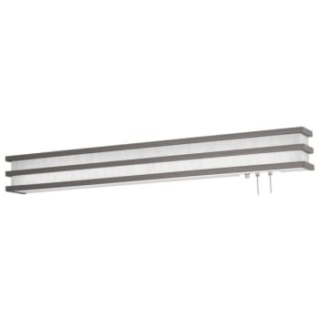 Image for AFX Sheffield Overbed LED 68 Watt 5400lm 120 Volt Satin Nickel/Linen White from HD Supply