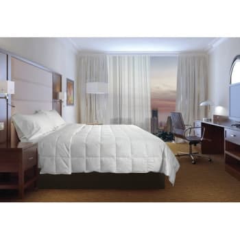 Image for Hyatt T235 Natural Fill Down 19.5oz Comforter Queen, Case Of 4 from HD Supply