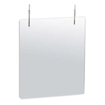 Image for Azar Displays Hanging Adjustable Cashier/Sneeze Guards, 30 X 40,  Package Of 2 from HD Supply