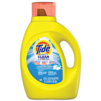 Image for Tide 92 Oz Simply Clean And Fresh Laundry Detergent, Refreshing Breeze Case Of 4 from HD Supply