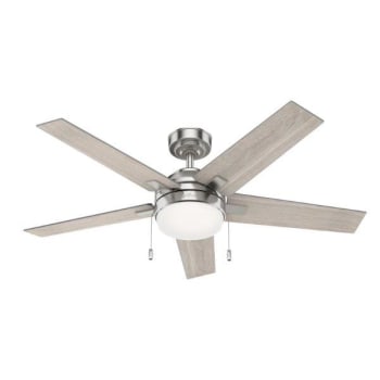 Image for Hunter® Bartlett 52 in. LED Ceiling Fan w/ Light (Brushed Nickel) from HD Supply