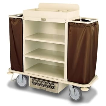 Image for Forbes 2148-EN Plastic Housekeeping Cart Black from HD Supply